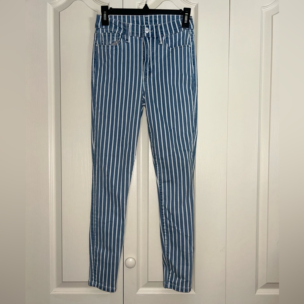 Cello Striped Skinny Jeans